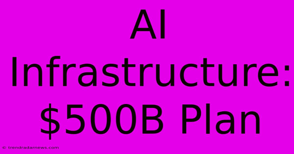 AI Infrastructure: $500B Plan