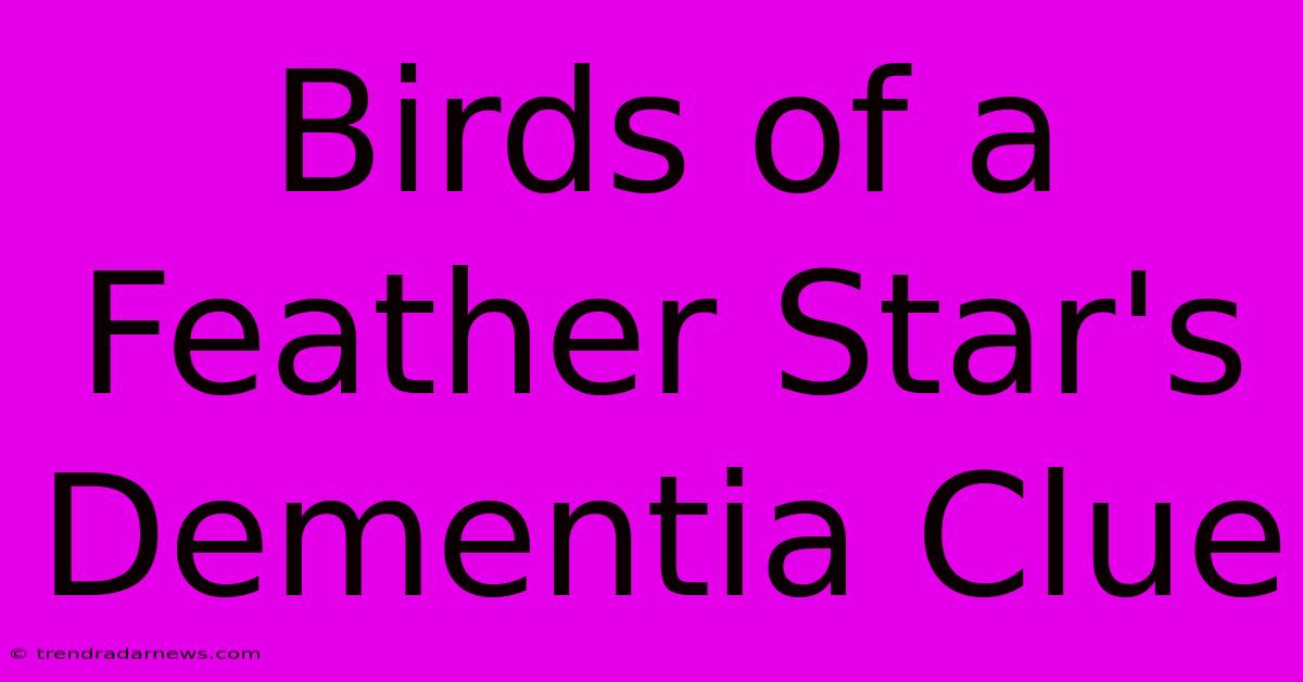 Birds Of A Feather Star's Dementia Clue