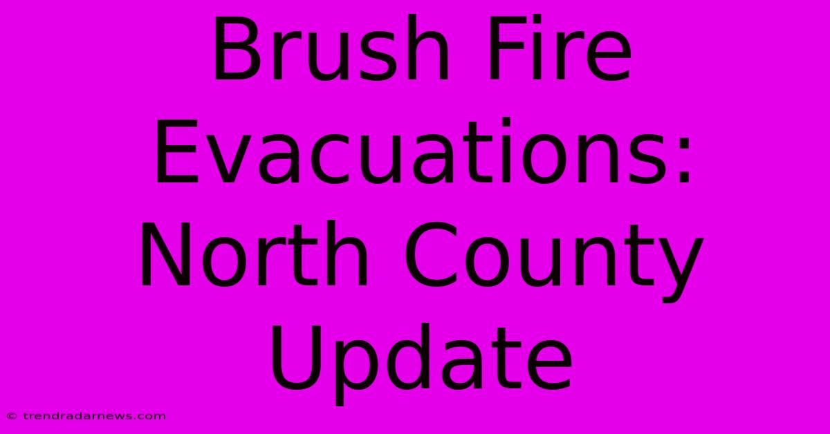 Brush Fire Evacuations: North County Update