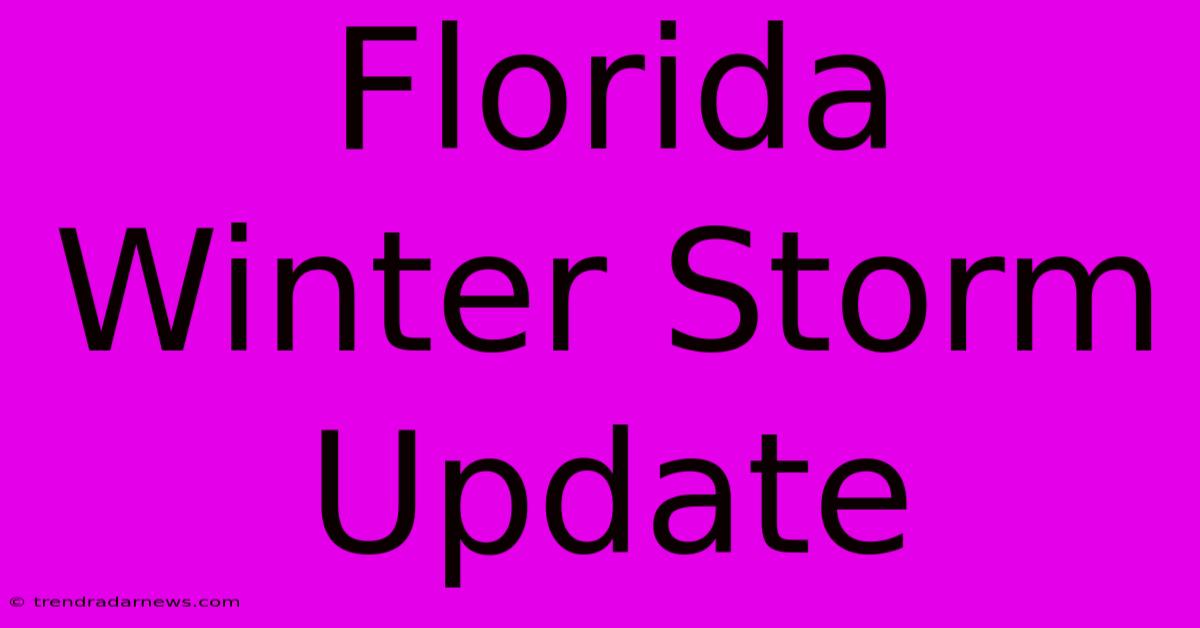 Florida Winter Storm Update