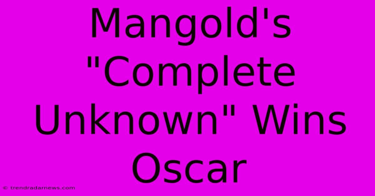 Mangold's 