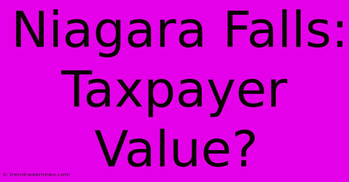 Niagara Falls: Taxpayer Value?