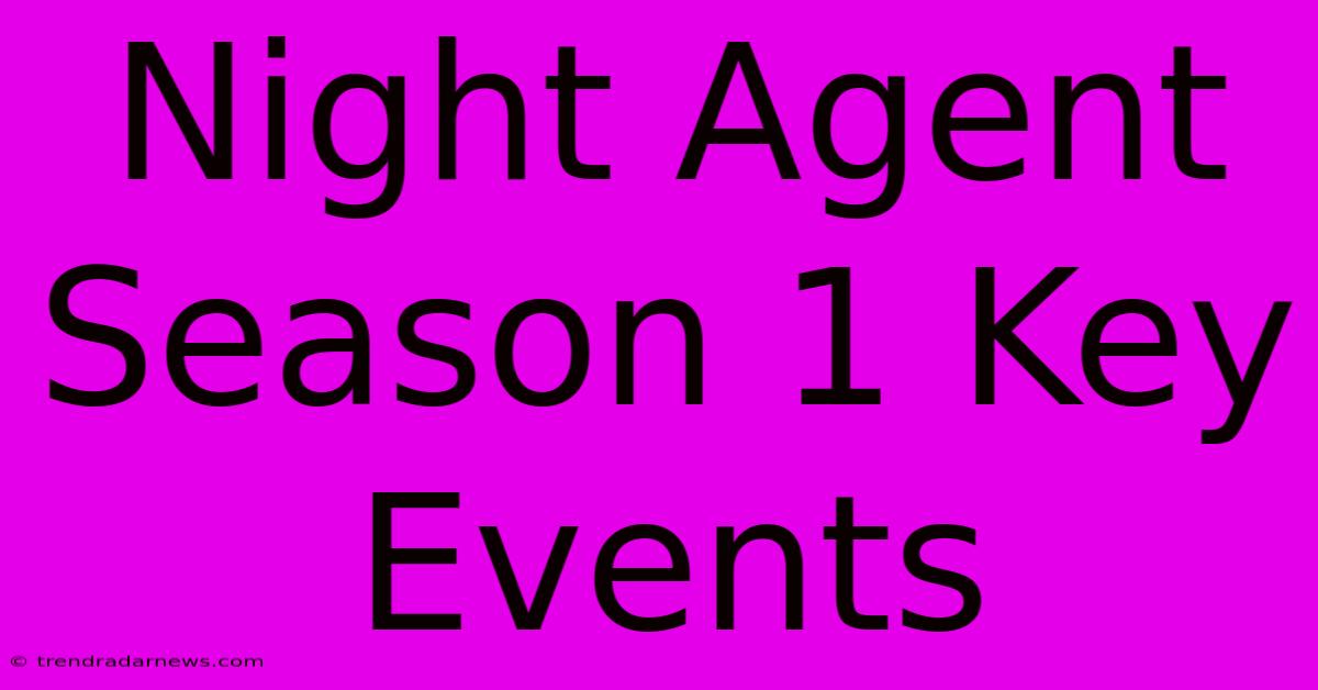 Night Agent Season 1 Key Events