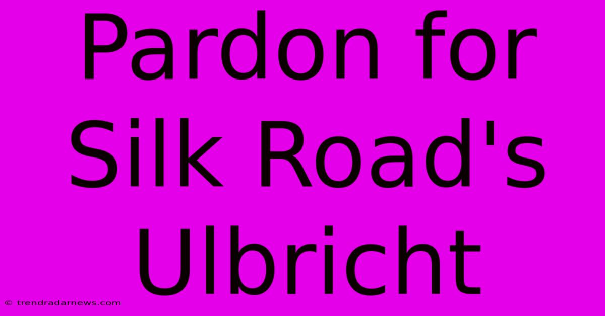 Pardon For Silk Road's Ulbricht