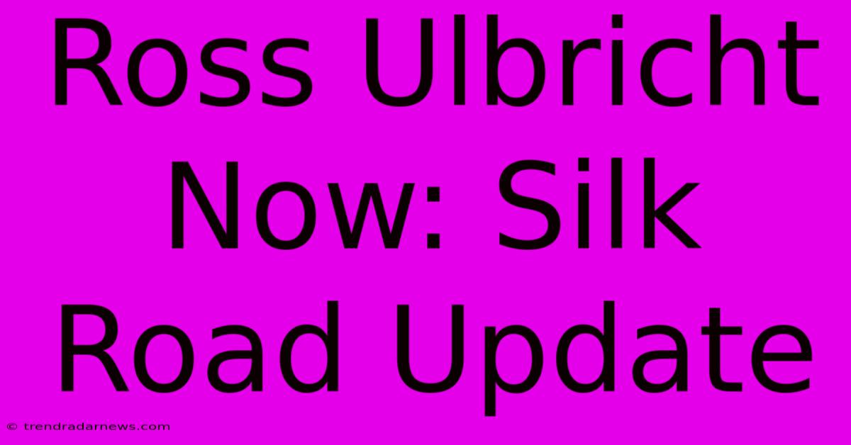 Ross Ulbricht Now: Silk Road Update