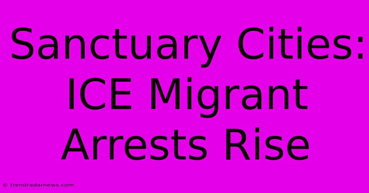 Sanctuary Cities: ICE Migrant Arrests Rise