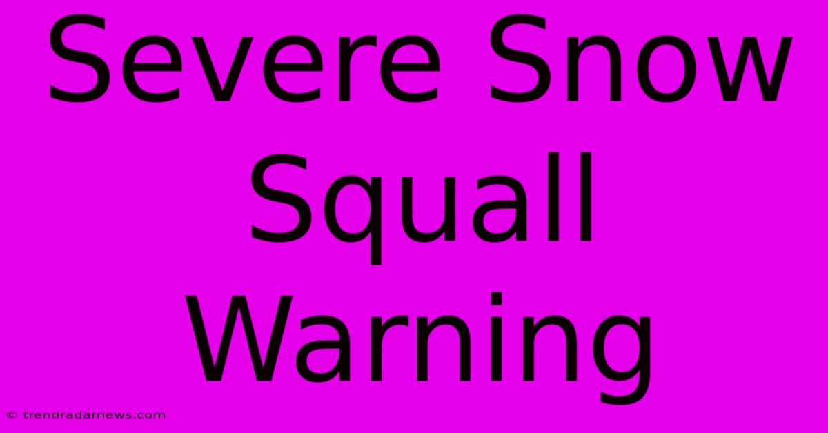 Severe Snow Squall Warning