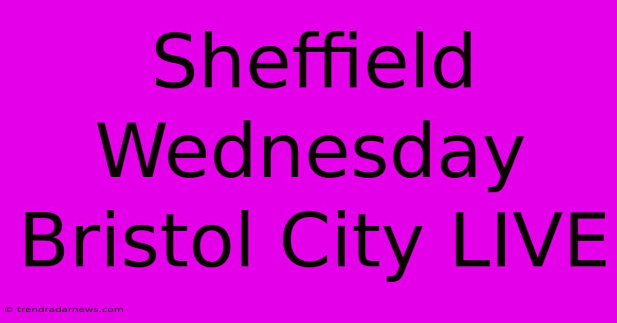 Sheffield Wednesday Bristol City LIVE