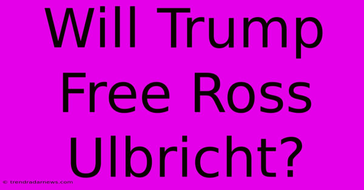 Will Trump Free Ross Ulbricht?